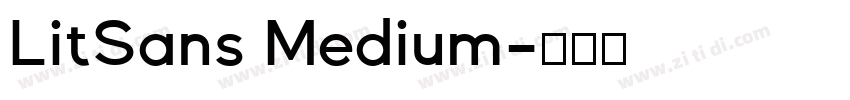 LitSans Medium字体转换